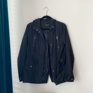 Black Lightweight Rain Jacket